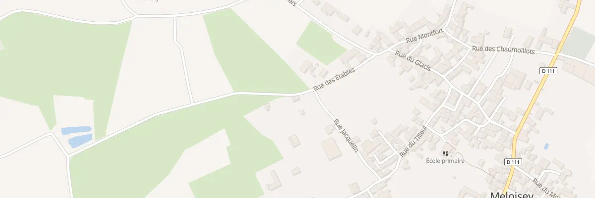 Plan du 5 Rue des Etables à Meloisey