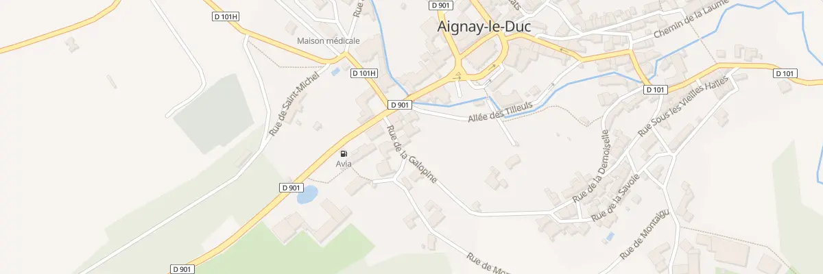 Plan du 1 Rue de la Galopine à Aignay-le-Duc