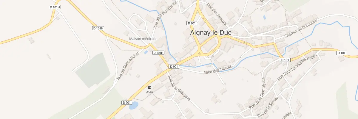 Plan du 8 Rue d’Archeron à Aignay-le-Duc