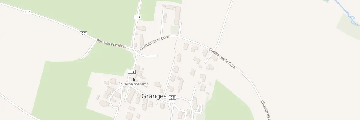Plan du 8 All Saint Martin à Granges