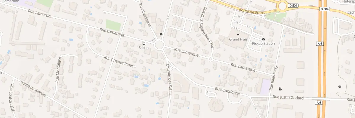Plan du 798 Rue Lamartine à Villefranche-sur-Saône