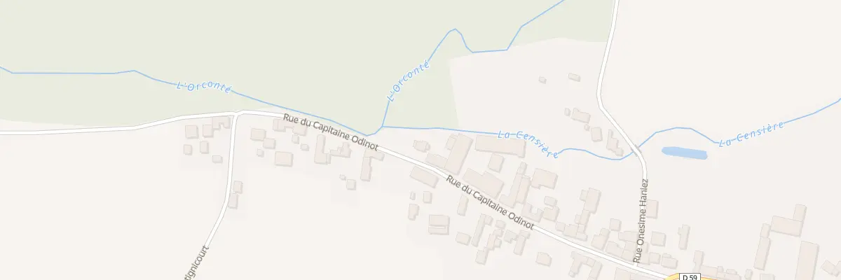 Plan du 20 Rue Capitaine Odinot à Orconte