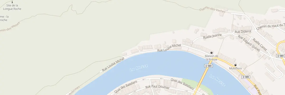 Plan du 42 Rue Louise Michel à Monthermé