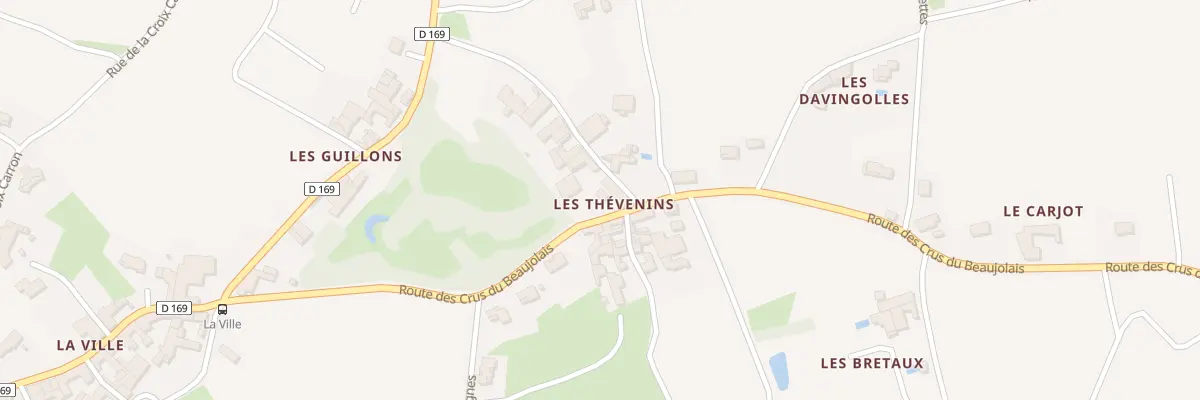Plan du 31 Rue des Thevenins à Saint-Amour-Bellevue