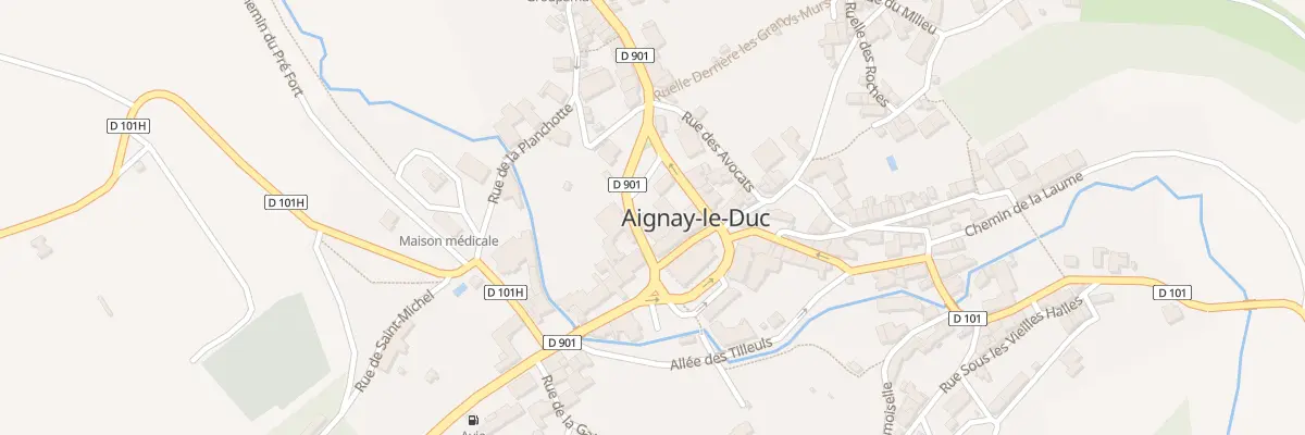 Plan du 1 Rue Nicolas Frochot à Aignay-le-Duc