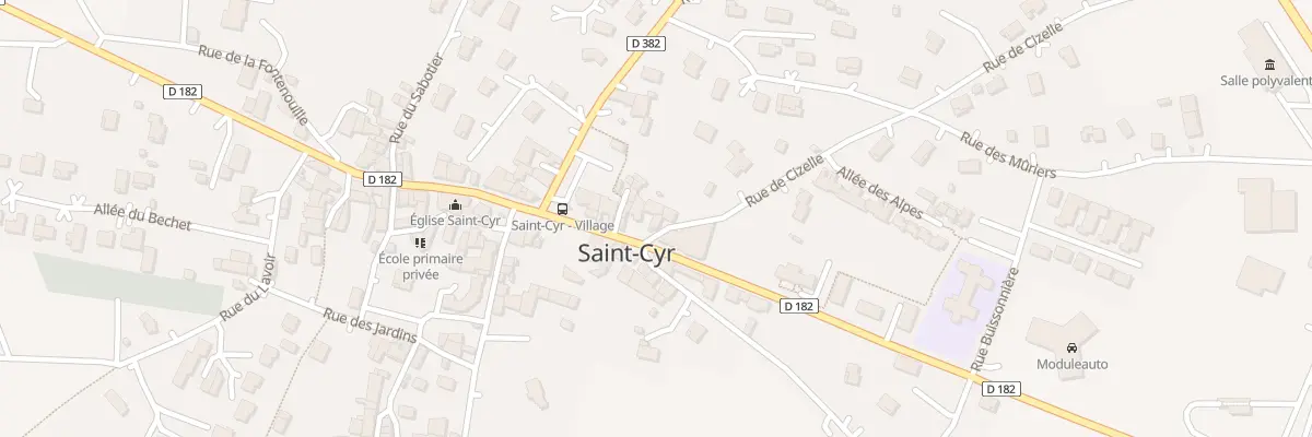 Plan du 1 Rue de Cizelle à Saint-Cyr