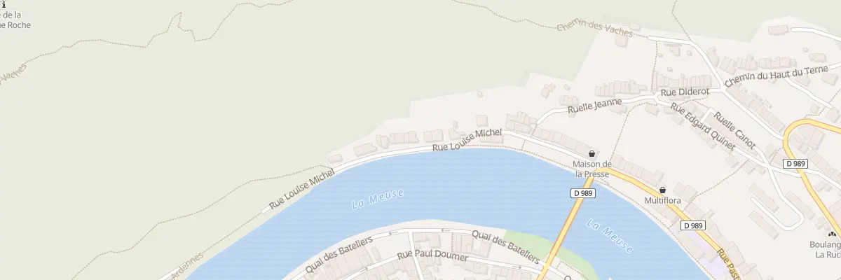 Plan du 34 Rue Louise Michel à Monthermé