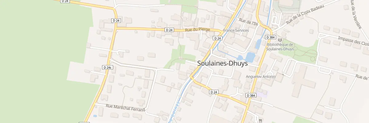 Plan du 28 Soulaines à Soulaines-Dhuys