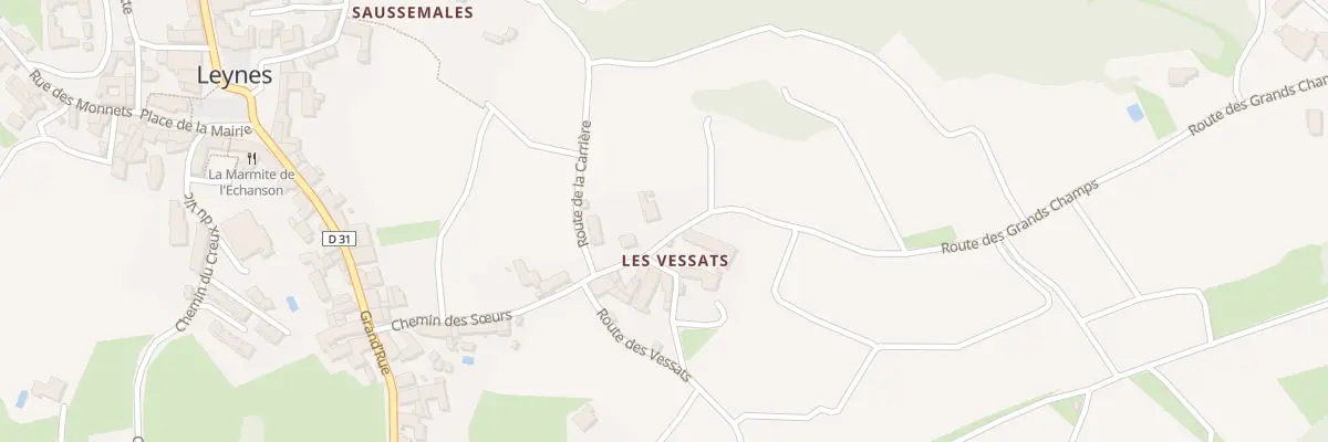 Plan du 51 Rte des Grands Champs à Leynes