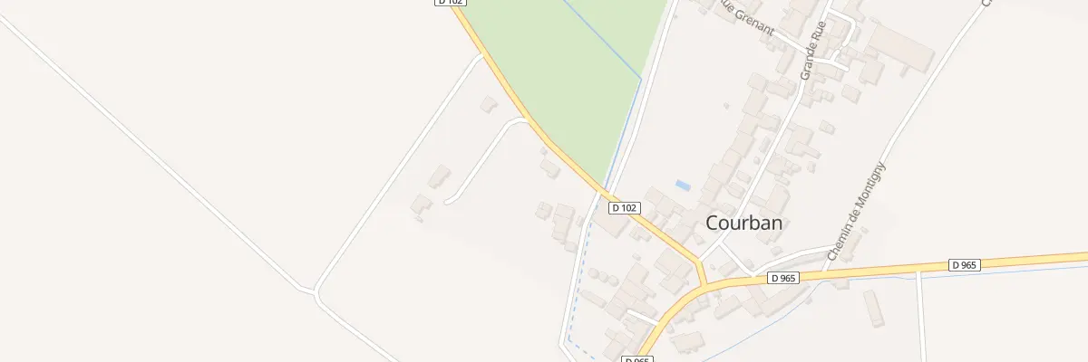 Plan du 5 Rte des Templiers à Courban