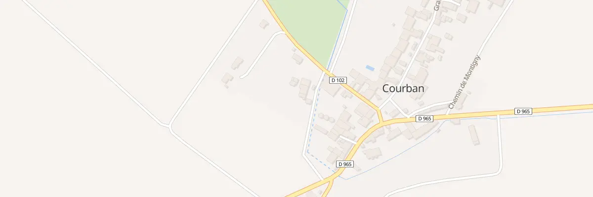Plan du 5 Rue du Monument à Courban