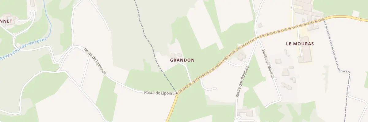 Plan du 854 Pangon à Limony