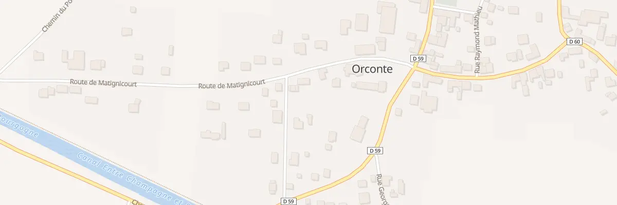 Plan du 3 Rte de Matignicourt à Orconte