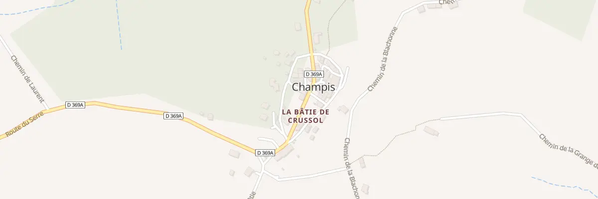 Plan du 5392 La Batie de Crussol à Champis