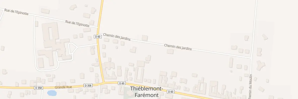 Plan du 8 Che des Jardins à Thiéblemont-Farémont