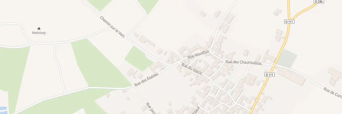 Plan du 16 Rue Montfort à Meloisey