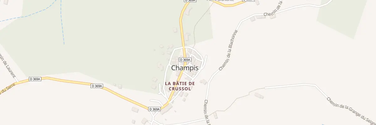 Plan du 160 Rte de la Bâtie de Crussol à Champis