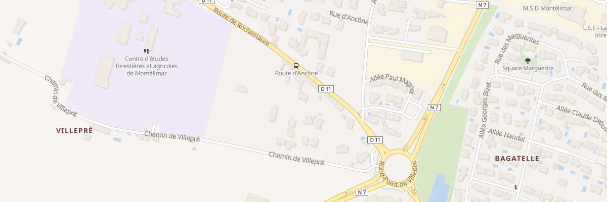 Plan du 20B Che de Villepre à Montélimar