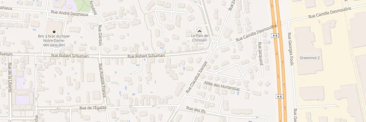 Plan du 816 Rue Robert Schuman à Villefranche-sur-Saône
