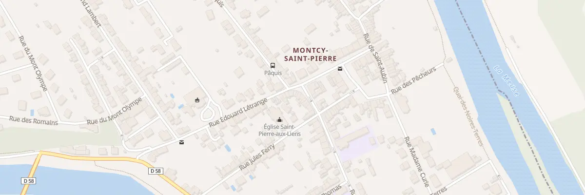 Plan du 1 Rue Edouard Létrange à Charleville-Mézières