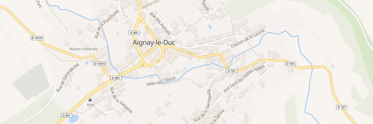 Plan du 6 Rue de l’Isle à Aignay-le-Duc