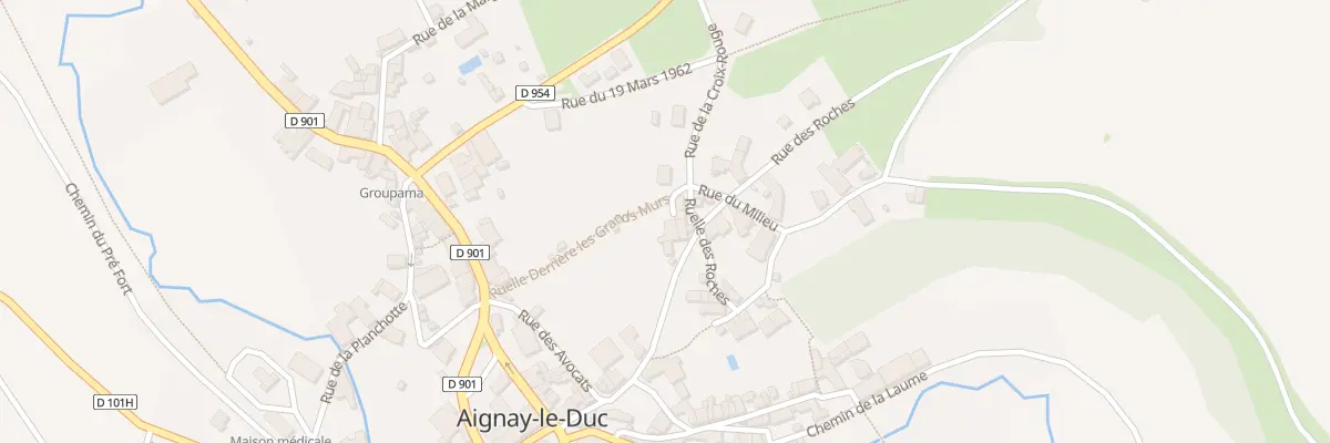 Plan du 1 Rle Derriere les Grands Murs à Aignay-le-Duc