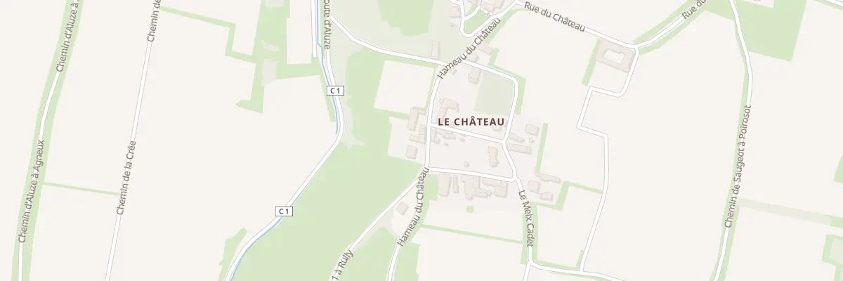 Plan du 8 Ham du Chateau à Rully