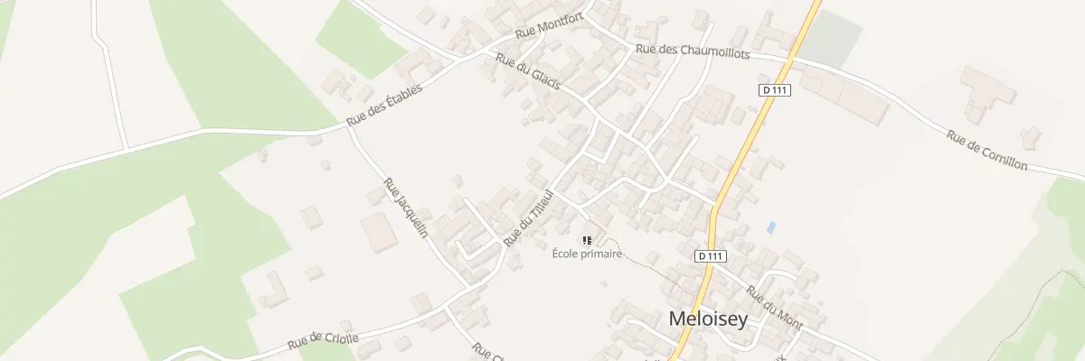 Plan du 8 Rue du Tilleul à Meloisey