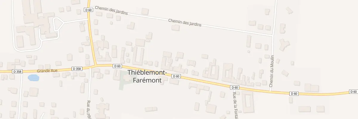Plan du 34 Gr Grande Rue à Thiéblemont-Farémont