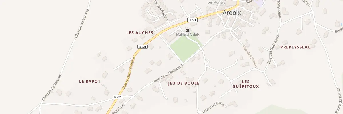 Plan du 5396 Les Auches à Ardoix
