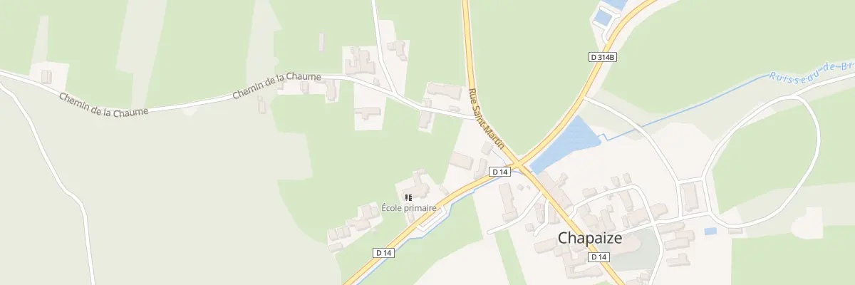 Plan du 1 Che de la Chaume à Chapaize