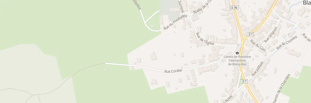 Plan du 14 Rue Cordier à Blaisy-Bas