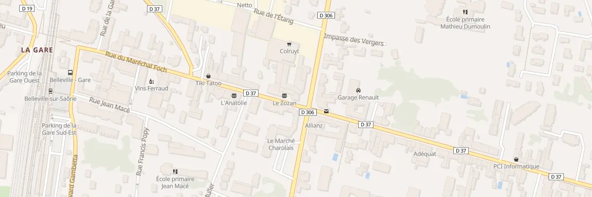 Plan du 11 Av de l’Europe à Belleville-en-Beaujolais