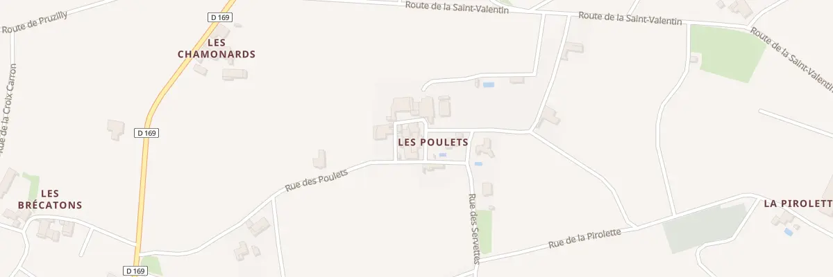 Plan du 5038 Les Poulets à Saint-Amour-Bellevue