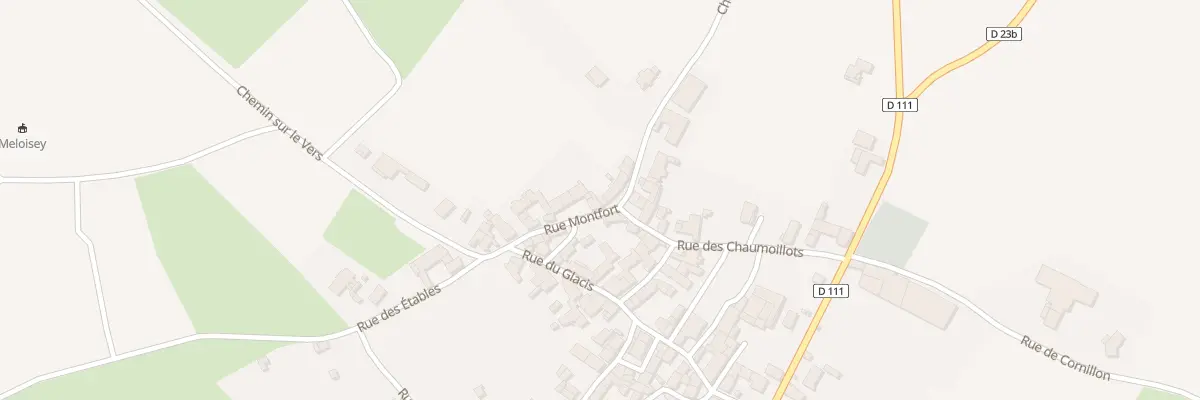 Plan du 6 Rue Montfort à Meloisey