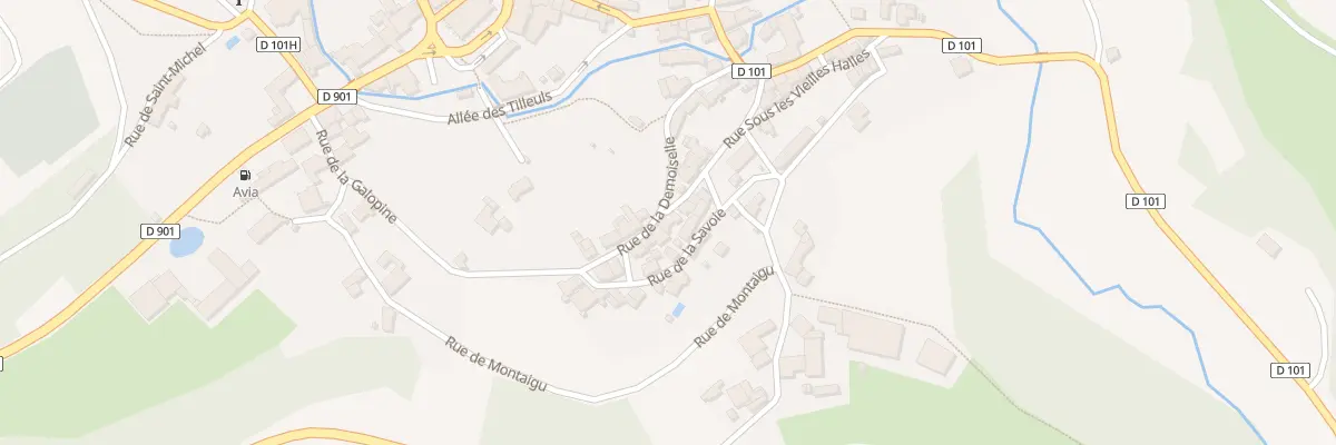 Plan du 2 Rue sous les Vieilles Halles à Aignay-le-Duc