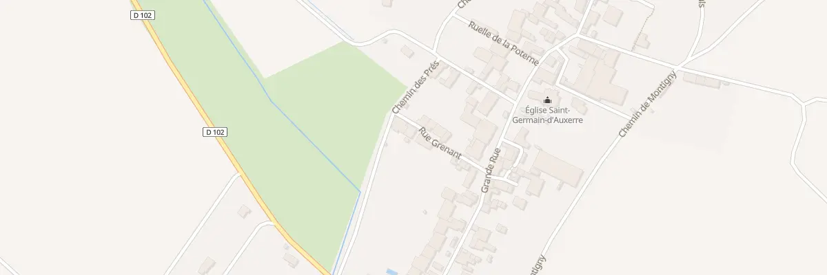Plan du 1 Rue Grenant à Courban