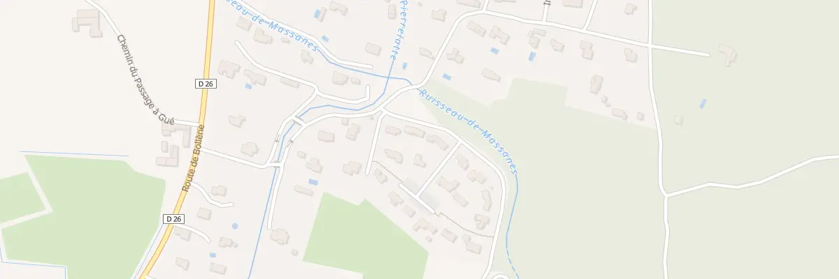 Plan du 2 Les Massannes Ouest à Mondragon