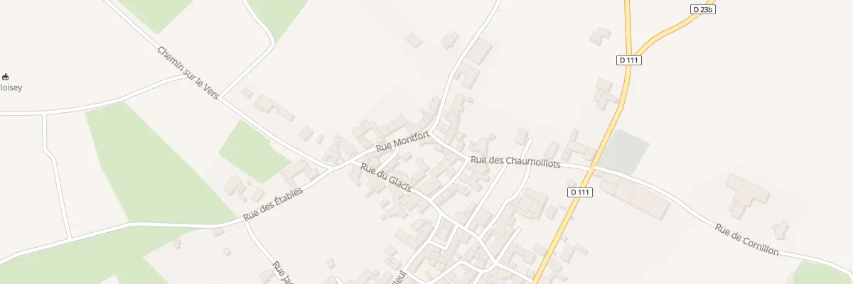 Plan du 3 Rue Montfort à Meloisey