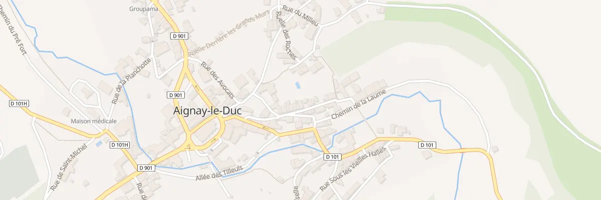 Plan du 9 Rue des Avocats à Aignay-le-Duc