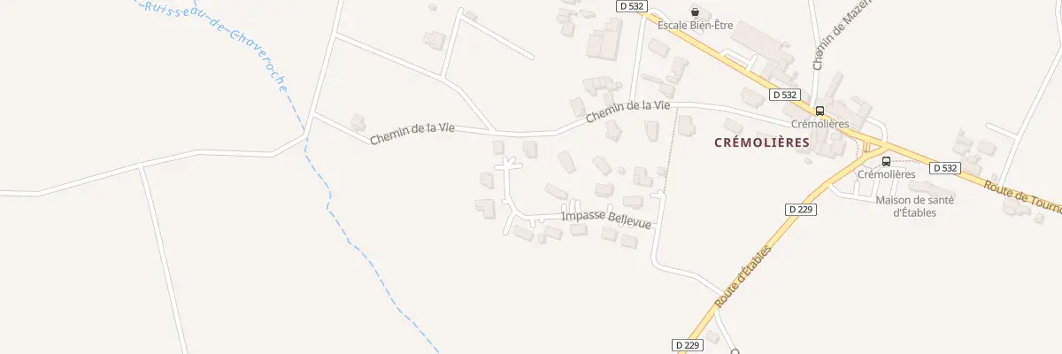 Plan du 10 Imp de Bellevue à Étables