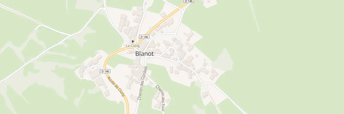 Plan du 5093 Le Bourg à Blanot