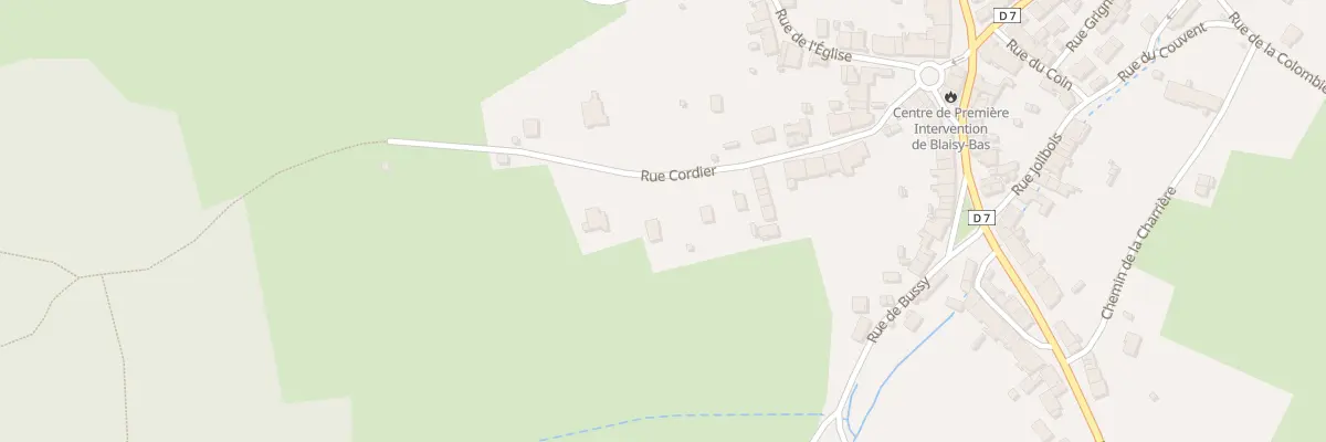Plan du 19 Rue Cordier à Blaisy-Bas