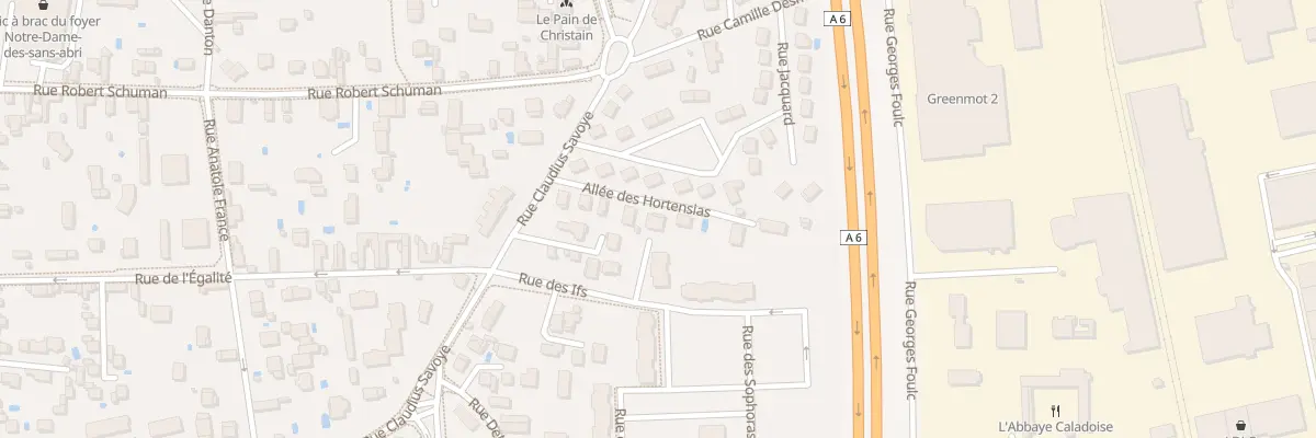 Plan du 84 All des Hortensias à Villefranche-sur-Saône