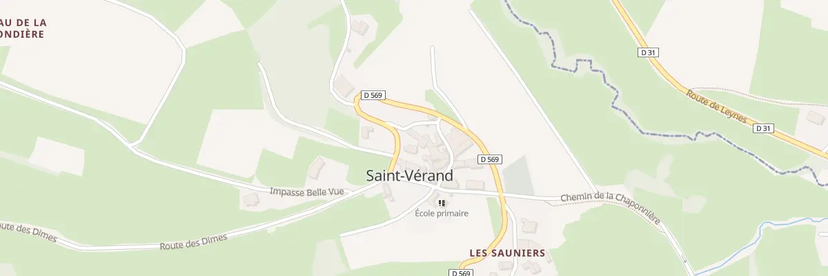 Plan du 5007 Le Bourg à Saint-Vérand