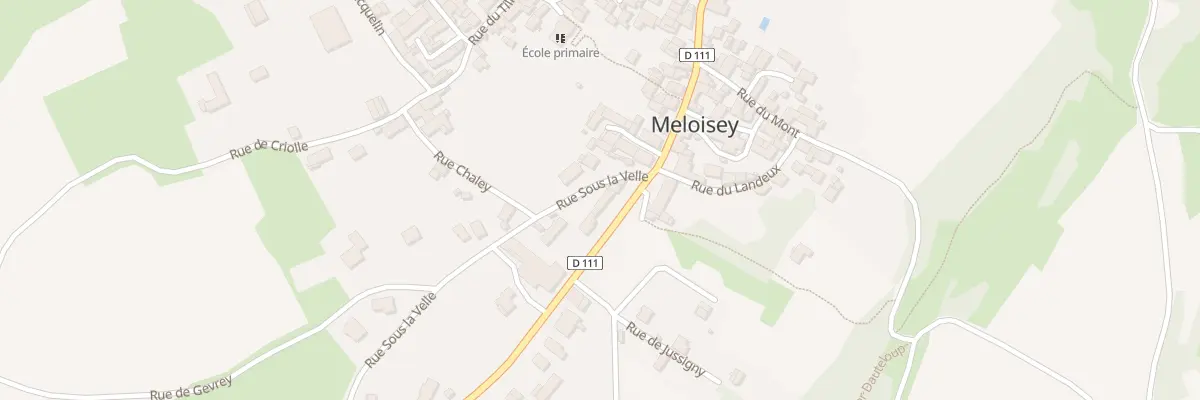 Plan du 3 Rue sous la Velle à Meloisey