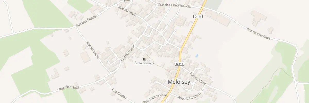 Plan du 7 Rue du Puits Bouret à Meloisey