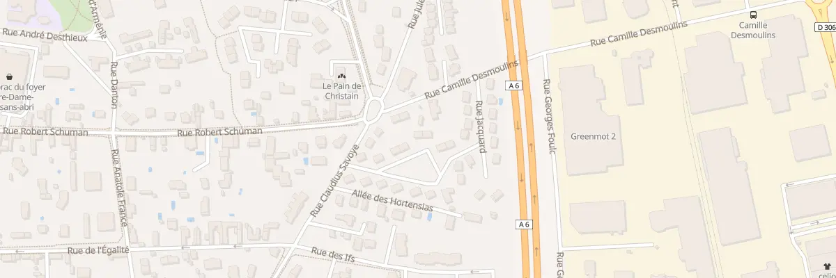 Plan du 95 Rue Joannès Sabot à Villefranche-sur-Saône