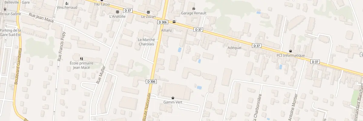 Plan du 38 Bd Joseph Rosselli à Belleville-en-Beaujolais