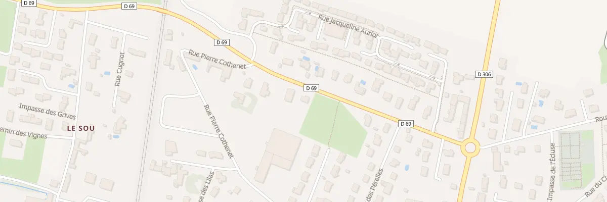 Plan du 283 Rue Saint Exupéry à Belleville-en-Beaujolais